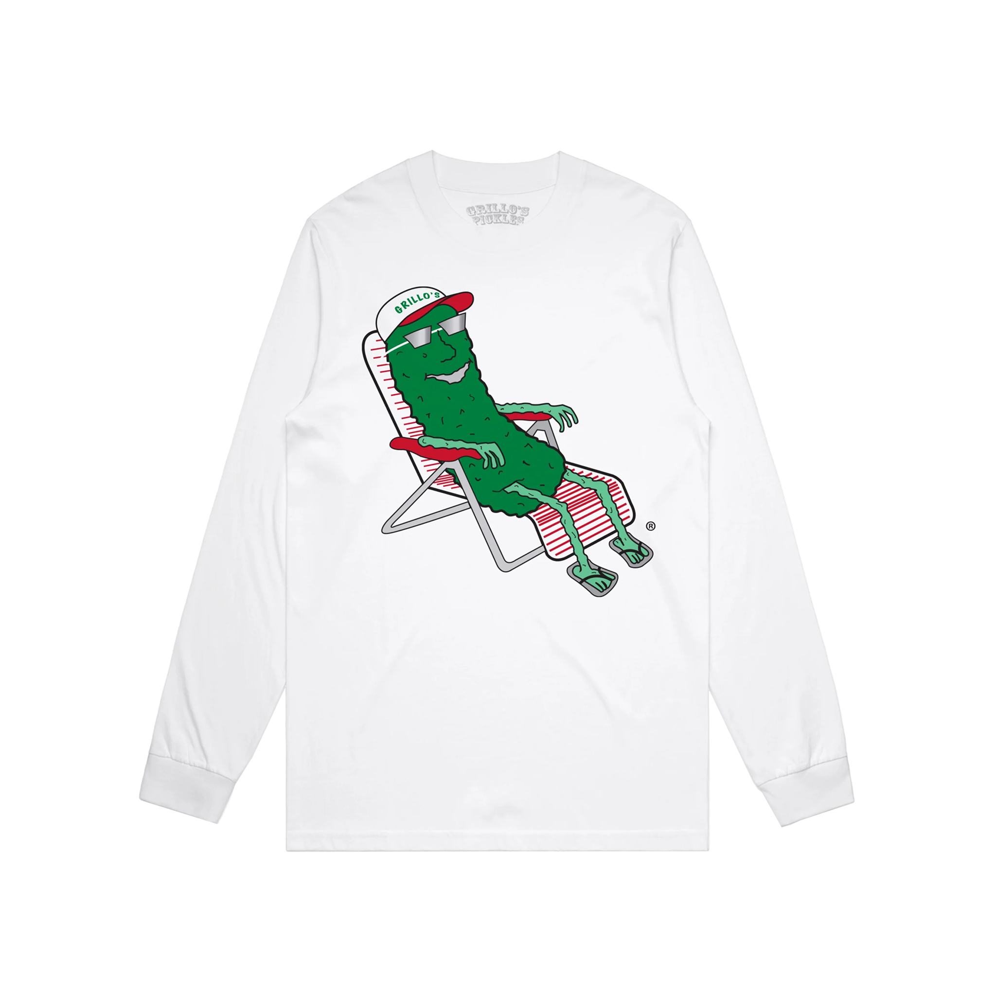 Grillo's Classic Long Sleeve Tee - White