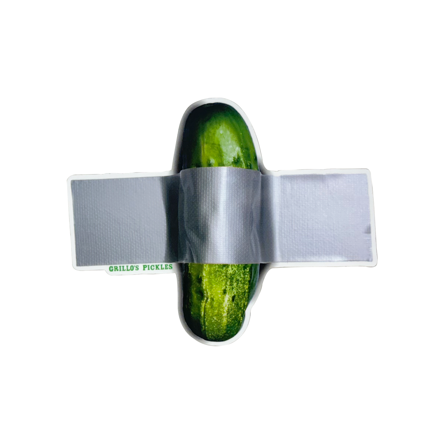 Pickle Covered In Tape Sticker