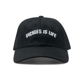 black hat with "pickles is life" across it