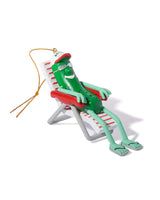 pickle in lawn chair ornament 