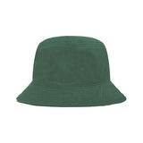 plain green back of bucket hat